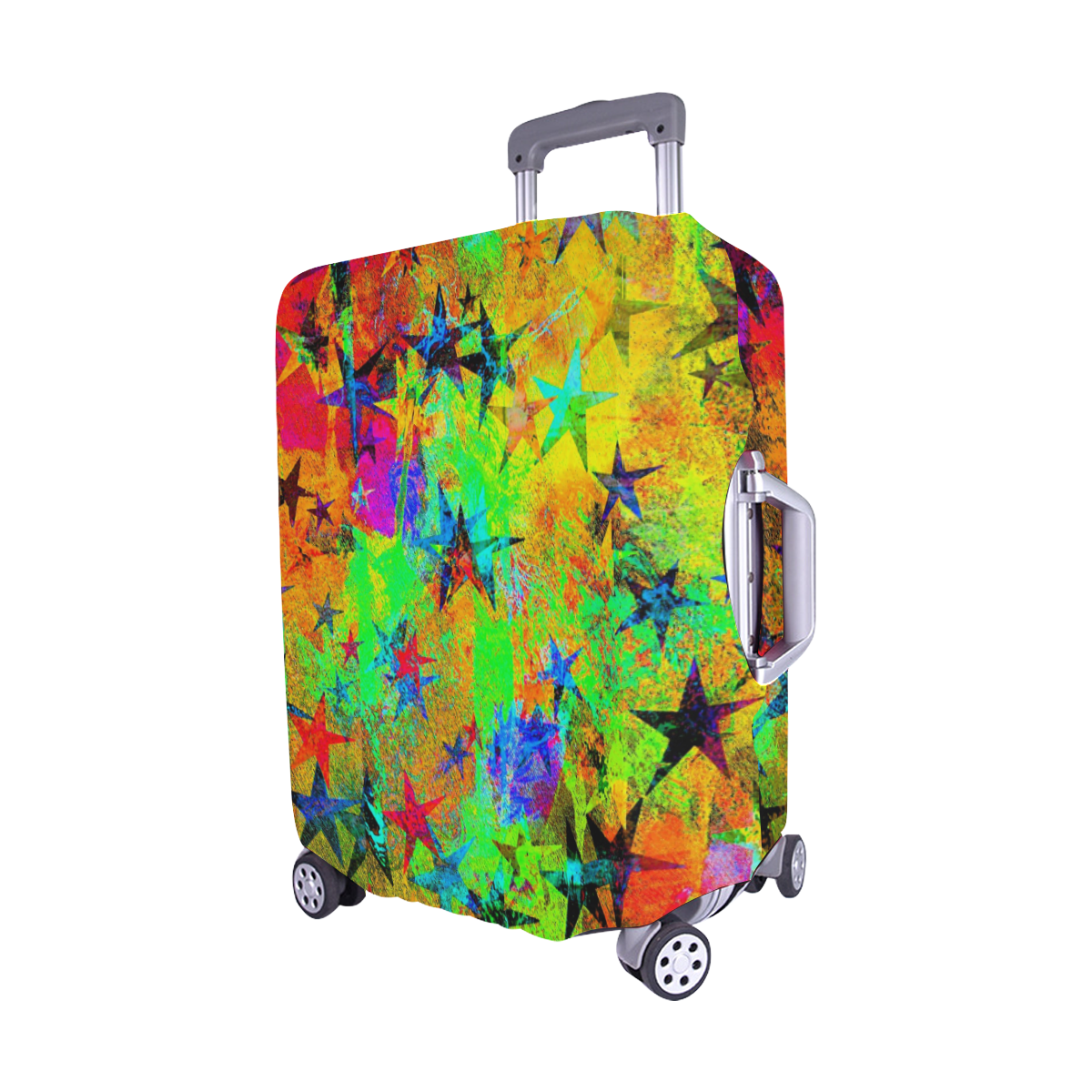 stars and texture colors Luggage Cover/Medium 22"-25"