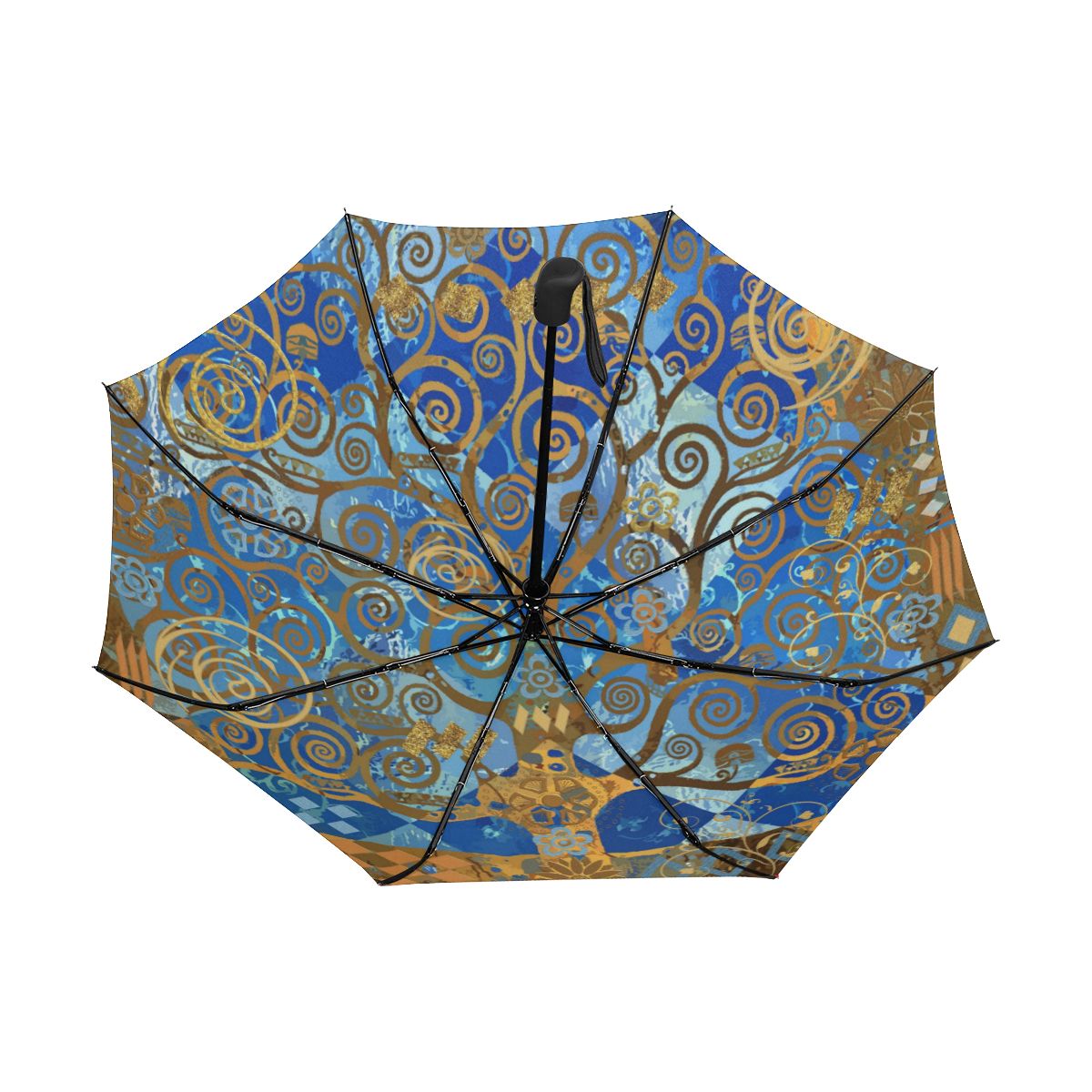 Klimt Tree Anti-UV Auto-Foldable Umbrella (Underside Printing) (U06)
