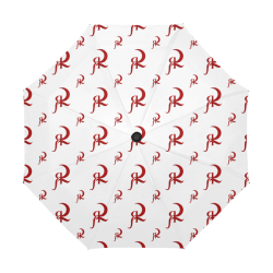 Red Queen Pattern Symbol White Anti-UV Auto-Foldable Umbrella (U09)