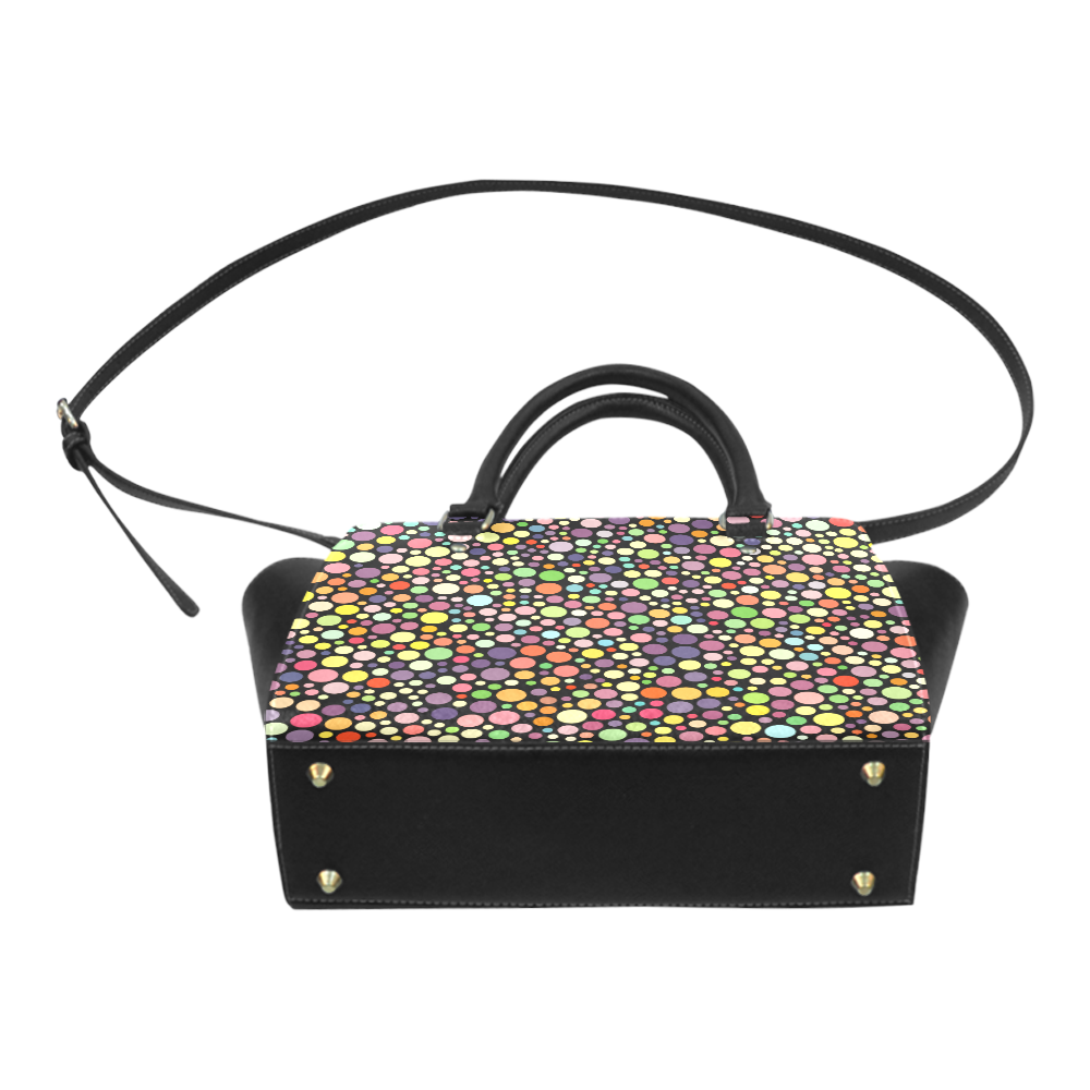 Colorful dot pattern Classic Shoulder Handbag (Model 1653)