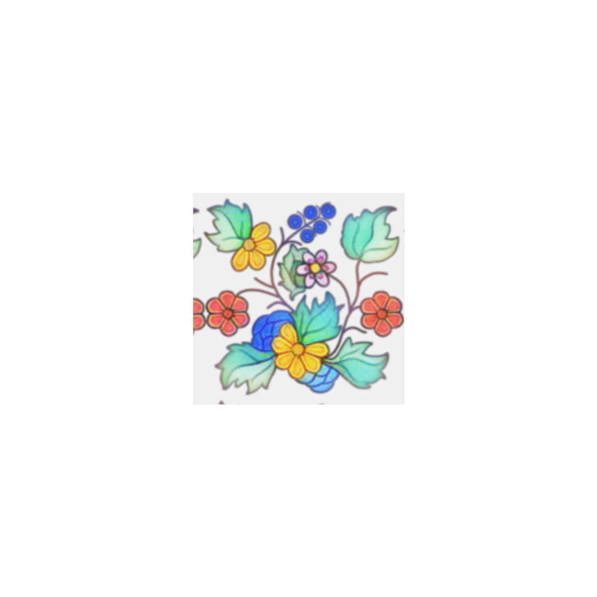 floral Personalized Temporary Tattoo (15 Pieces)