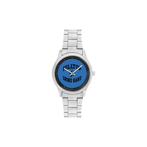 HillTop Grind Hard Blue Watch Men's Stainless Steel Watch(Model 104)