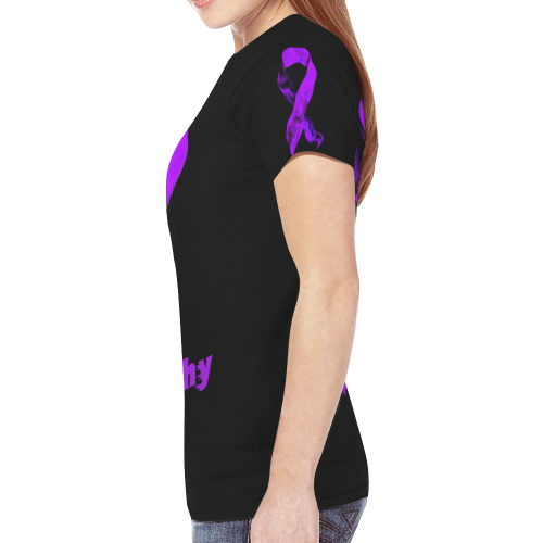 Neuropathy awareness New All Over Print T-shirt for Women (Model T45)