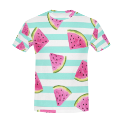 Watermelon All Over Print T-Shirt for Men (USA Size) (Model T40)