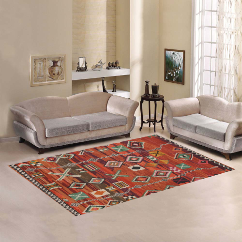 Red Berber Moroccan rug inspiration Area Rug7'x5'