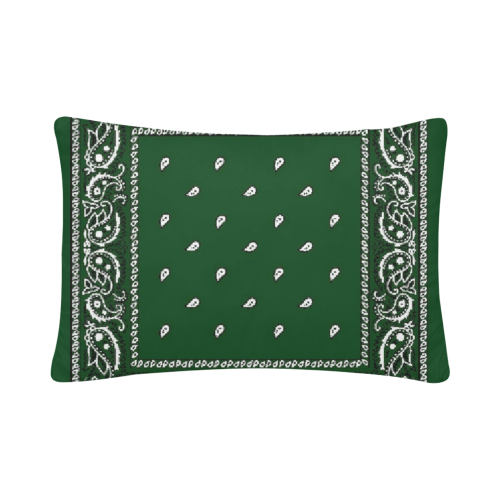 KERCHIEF PATTERN GREEN Custom Pillow Case 20"x 30" (One Side) (Set of 2)