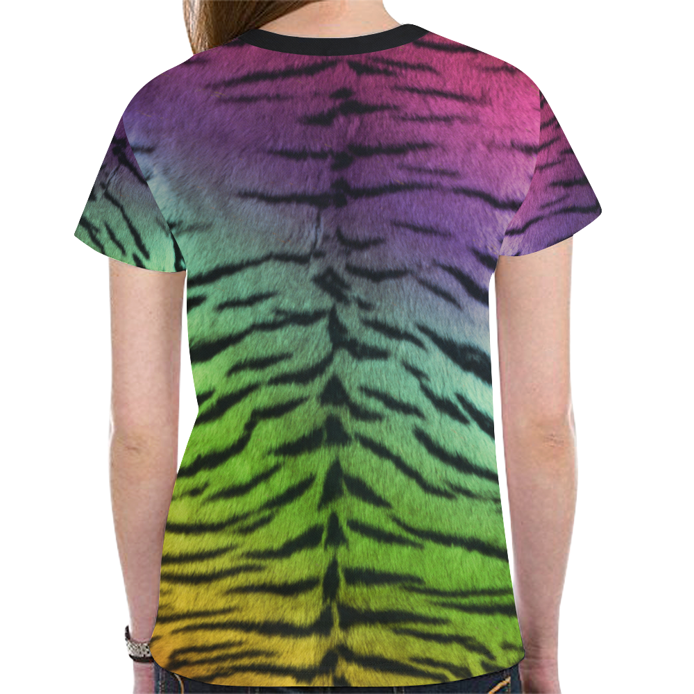Tiger New All Over Print T-shirt for Women (Model T45)