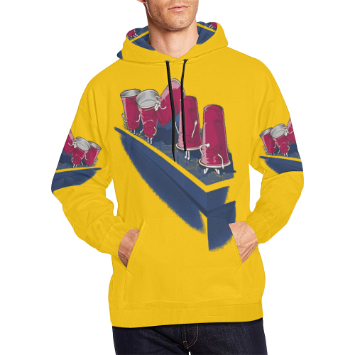 flip-cup All Over Print Hoodie for Men/Large Size (USA Size) (Model H13)