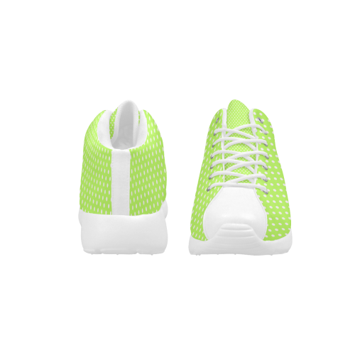 Mint green polka dots Women's Basketball Training Shoes/Large Size (Model 47502)