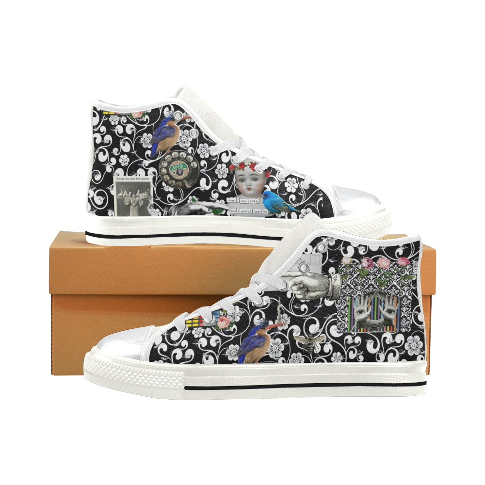 I Shine Wildly High Top Canvas Shoes for Kid (Model 017)