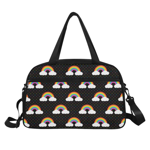 Black Rainbow Travel Bag Fitness Handbag (Model 1671)