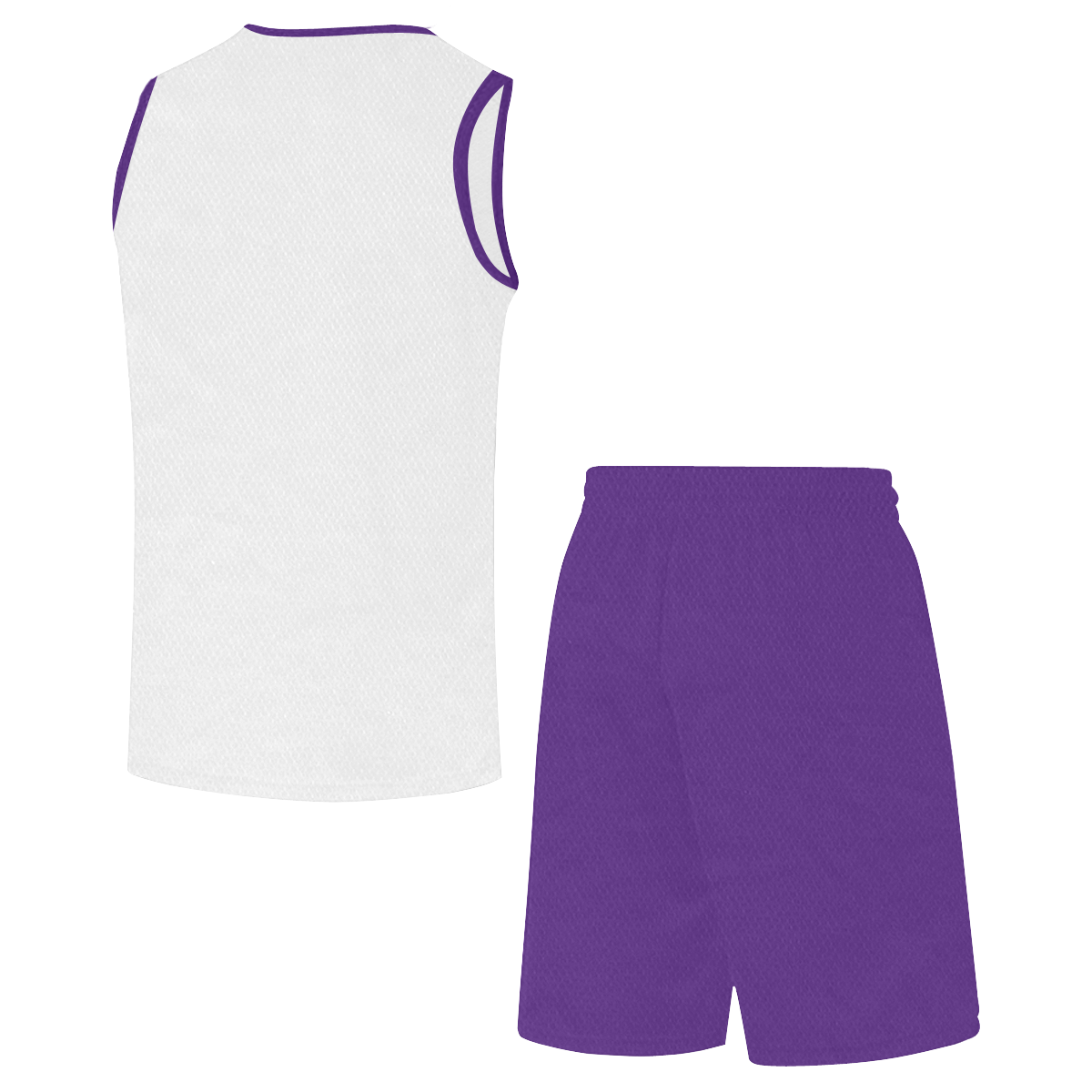 Football and Football Helmet Sports Purple and White All Over Print Basketball Uniform