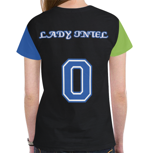 lady intel New All Over Print T-shirt for Women (Model T45)
