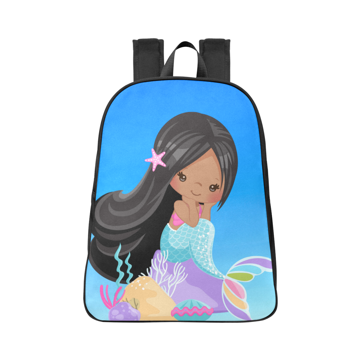 MUJKA Mermaids 3 Boobkbags Fabric School Backpack (Model 1682) (Large)