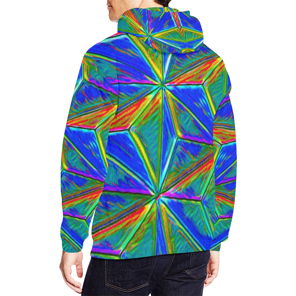 Vivid Life 1E  by JamColors All Over Print Hoodie for Men (USA Size) (Model H13)