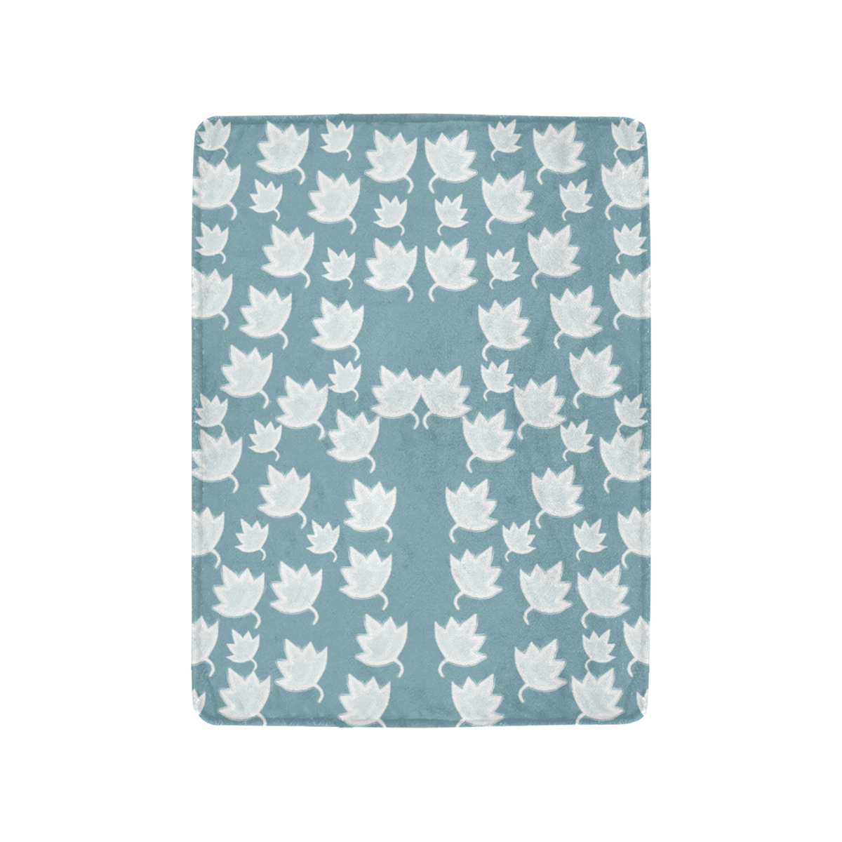leaves on color ornate Ultra-Soft Micro Fleece Blanket 30''x40''