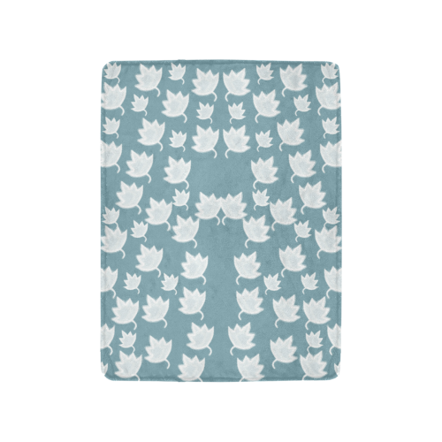 leaves on color ornate Ultra-Soft Micro Fleece Blanket 30''x40''