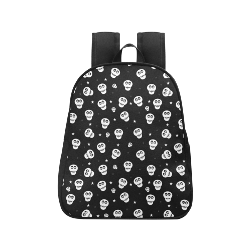 Star Skulls Fabric School Backpack (Model 1682) (Small)