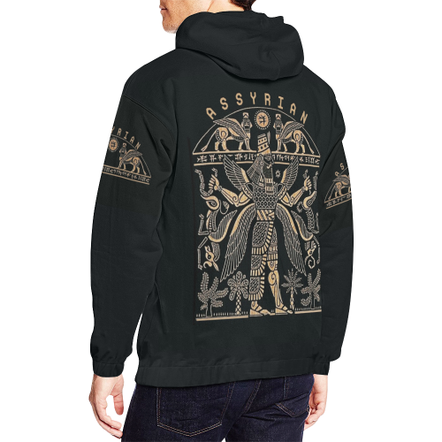 ASSYRIAN All Over Print Hoodie for Men (USA Size) (Model H13)