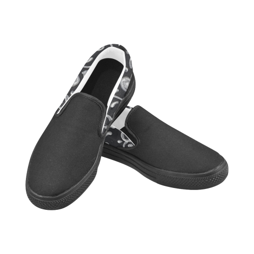 Sillver Heart Women's Slip-on Canvas Shoes (Model 019)
