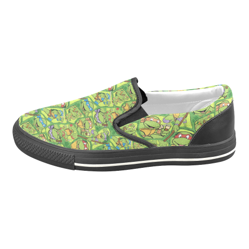 Teenage Mutant Ninja Turtles (TMNT) Men's Slip-on Canvas Shoes (Model 019)