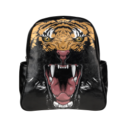 Tiger Face Multi-Pockets Backpack (Model 1636)