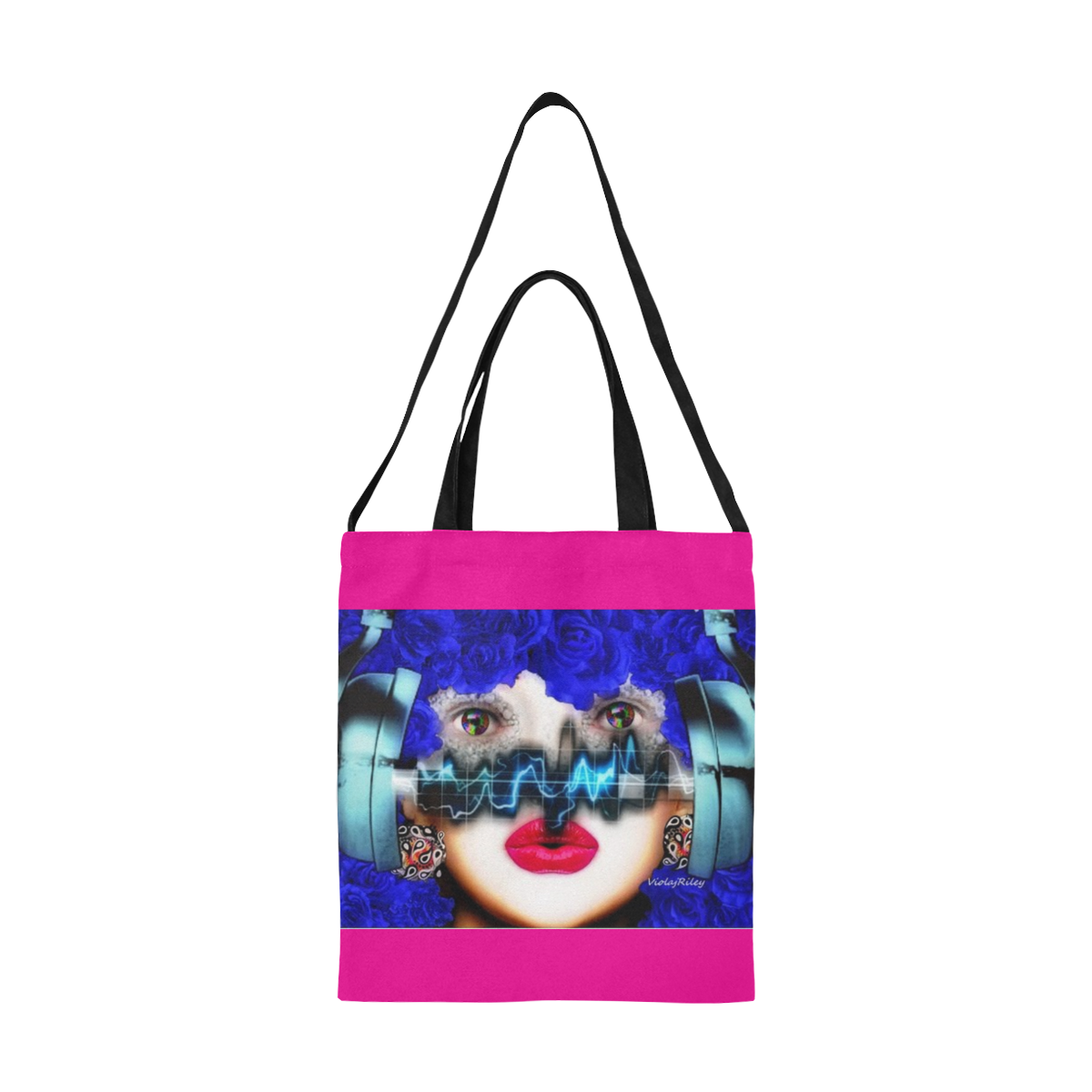 SHELLY (2) All Over Print Canvas Tote Bag/Medium (Model 1698)