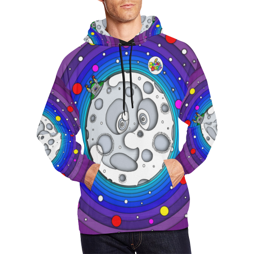 ITEM 06 _ MOON - HOODIE All Over Print Hoodie for Men (USA Size) (Model H13)