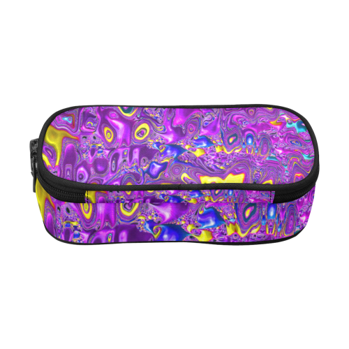melted fractal 1A by JamColors Pencil Pouch/Large (Model 1680)