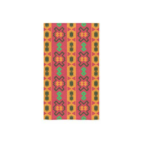 Tribal shapes in retro colors (2) Custom Towel 16"x28"