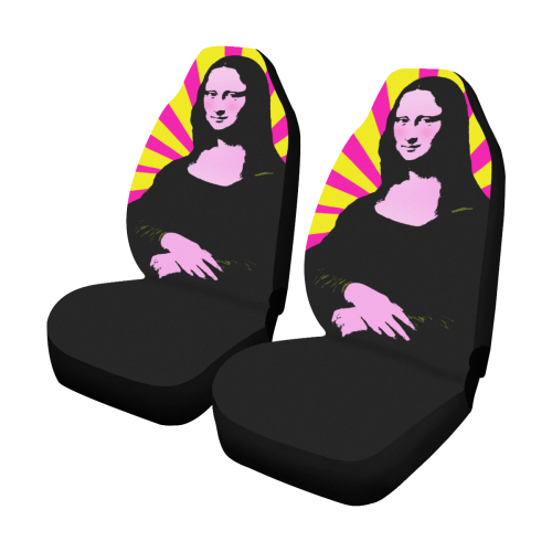 Mona Lisa Pop Art Style Car Seat Covers (Set of 2)