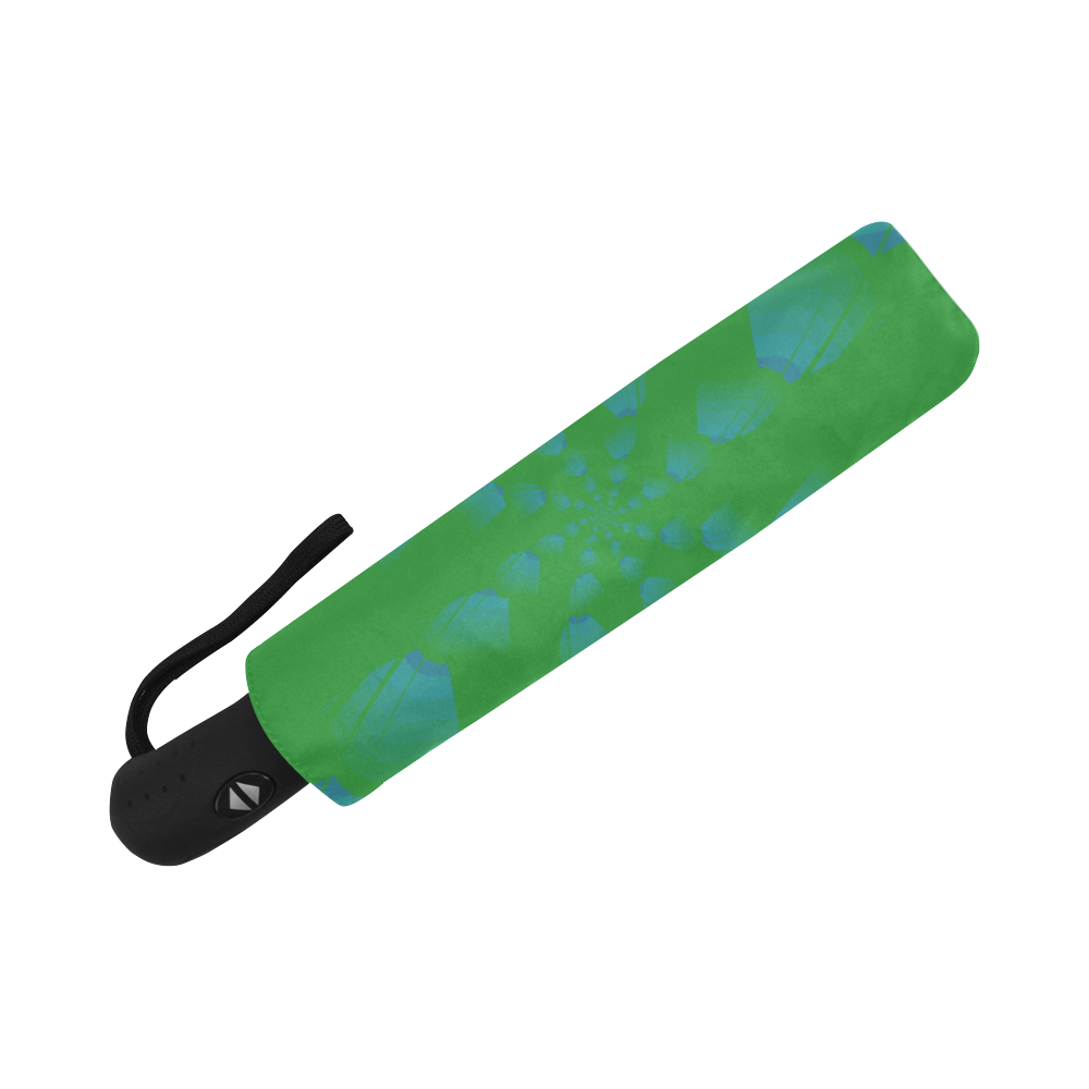 Blue on green grass Auto-Foldable Umbrella (Model U04)