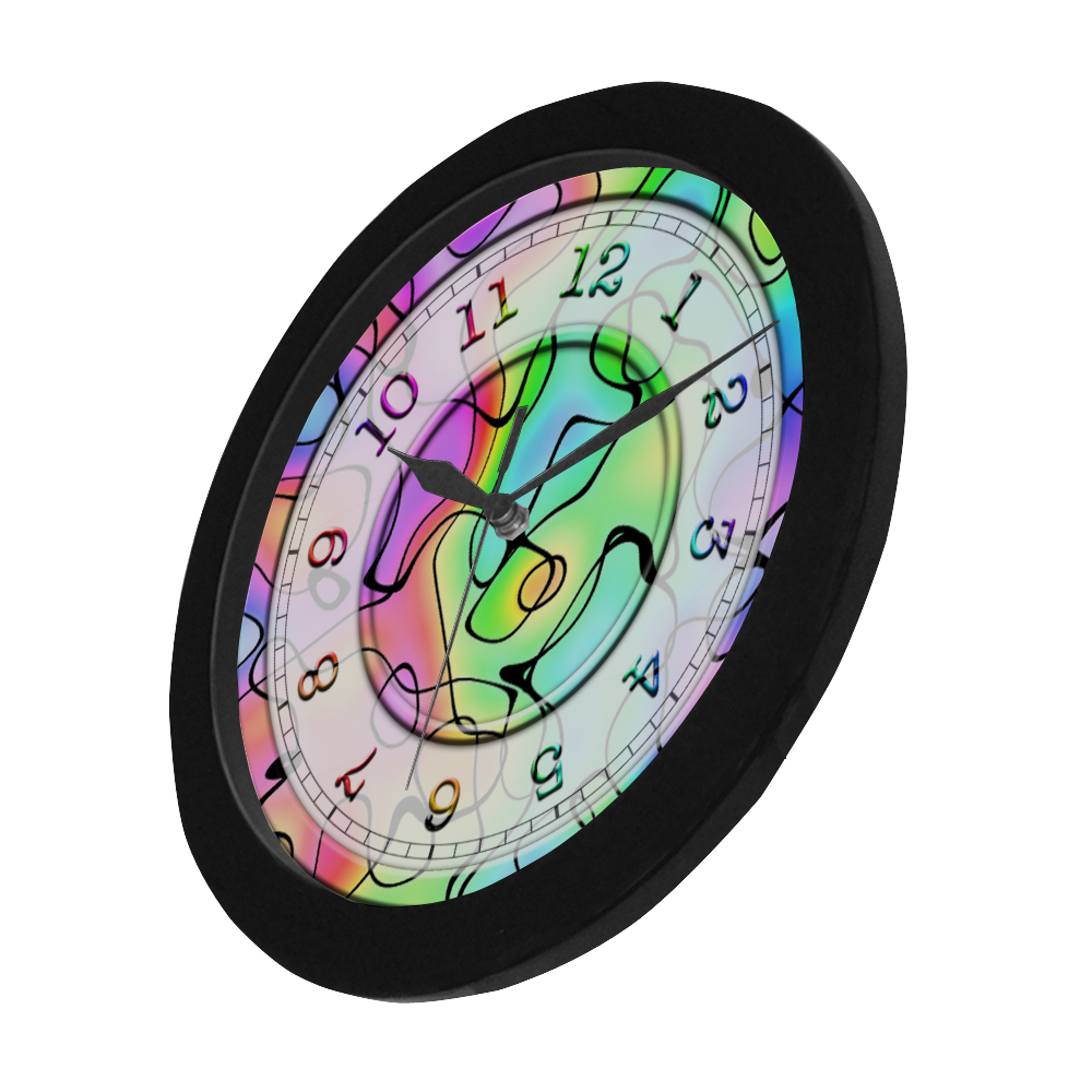 Squirlie Clock Circular Plastic Wall clock