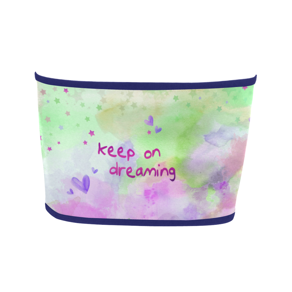 KEEP ON DREAMING - lilac and green Bandeau Top