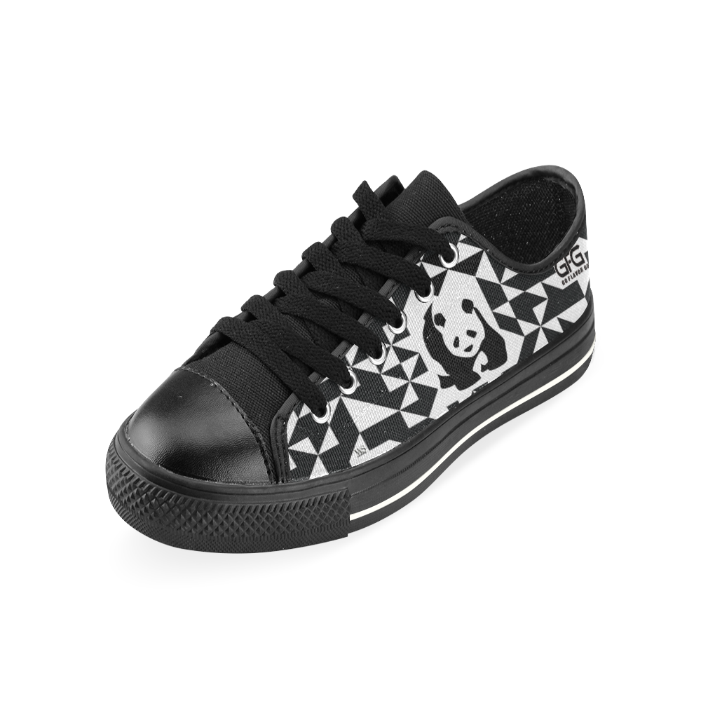Panda Tennis Shoe Flavor Footwear Men's Classic Canvas Shoes (Model 018)
