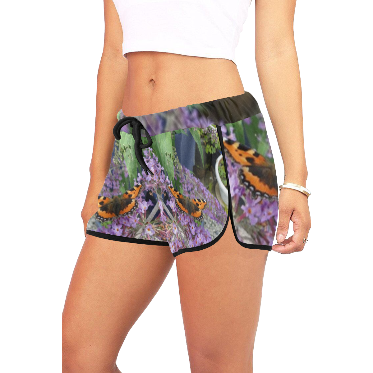 Butterfly_ Women's All Over Print Relaxed Shorts (Model L19)