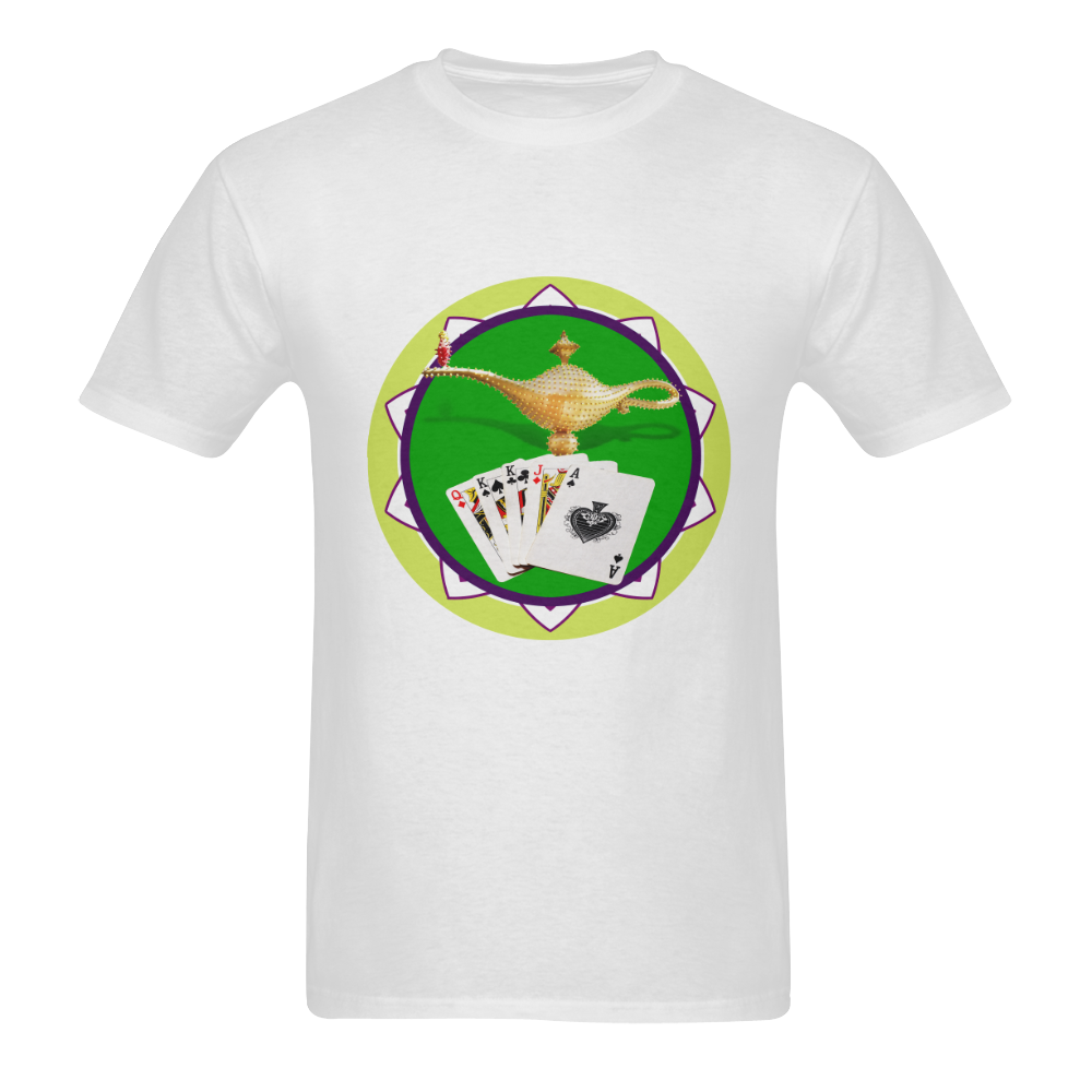 LasVegasIcons Poker Chip - Magic Lamp Men's T-shirt in USA Size (Front Printing Only) (Model T02)