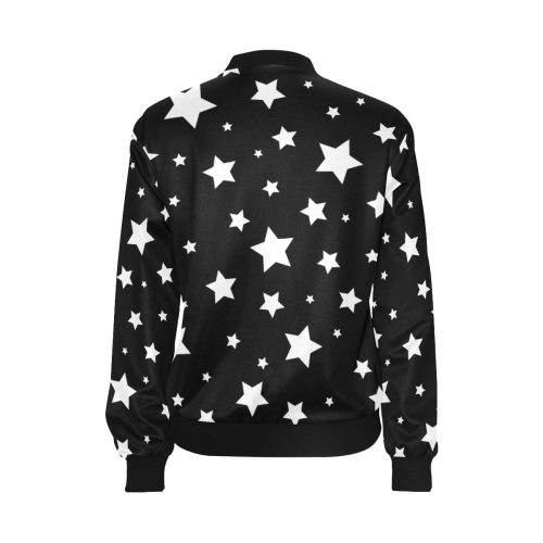 Stars Jacket All Over Print Bomber Jacket for Women (Model H36)