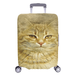 Orange Tabby Cat Luggage Cover/Large 26"-28"