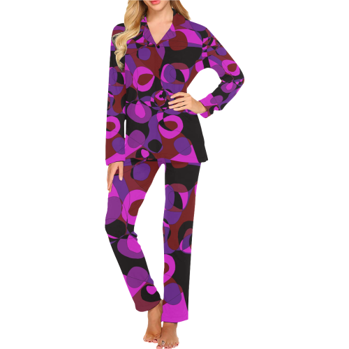 Abstract #18 Women's Long Pajama Set