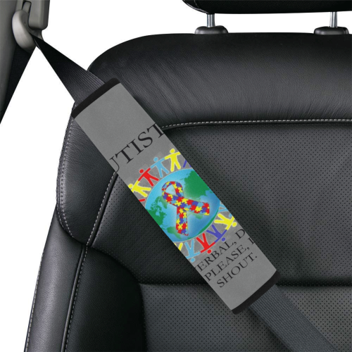 Autism non verbal Car Seat Belt Cover 7''x12.6''