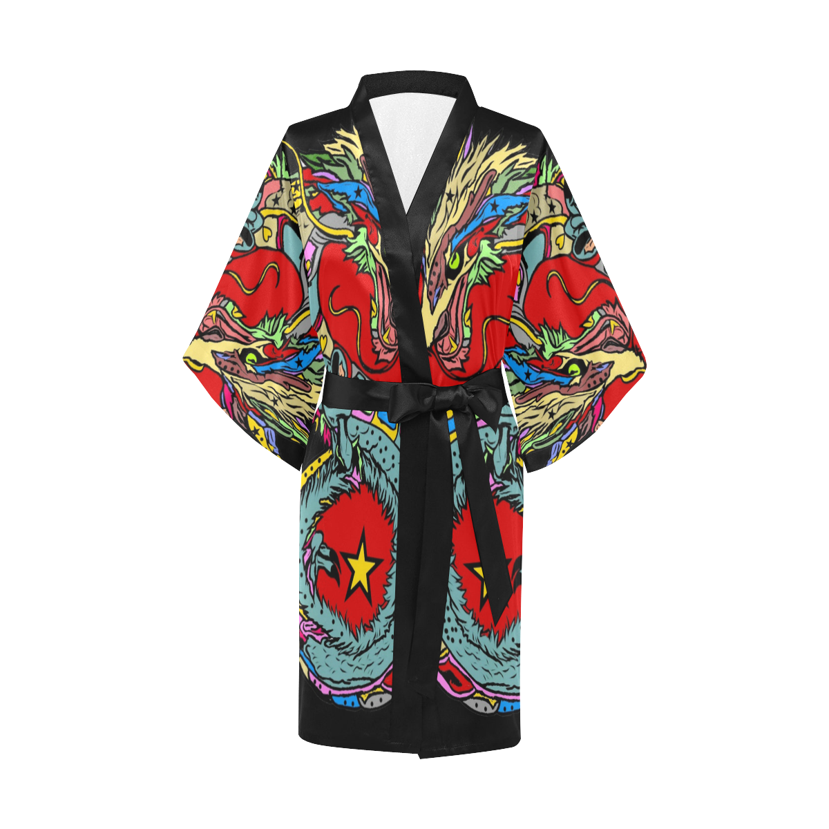 Dragon by Nico Bielow Kimono Robe
