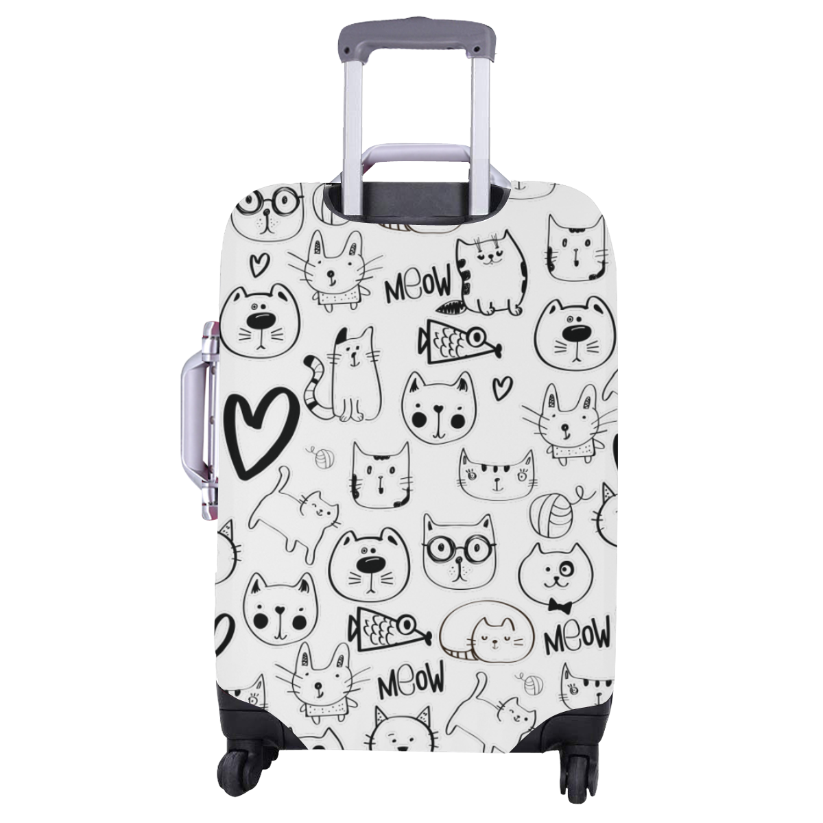 Meow Cats Luggage Cover/Large 26"-28"