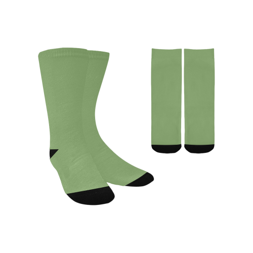 color asparagus Kids' Custom Socks