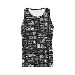 Band Logo Pattern All Over Print Tank Top for Men (Model T43)