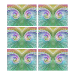 Frax Fractal Rainbow Placemat 14’’ x 19’’ (Set of 6)
