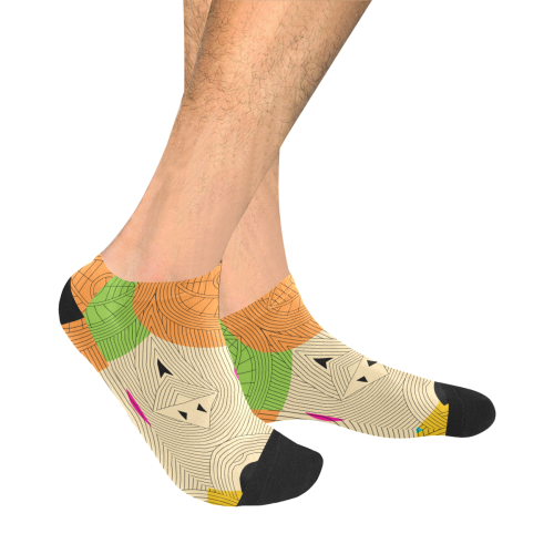 Aztec Ancient Tribal Men's Ankle Socks