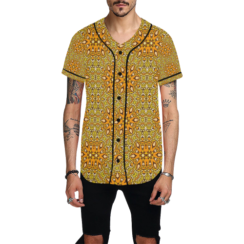 oriental Pattern 5 by JamColors All Over Print Baseball Jersey for Men (Model T50)