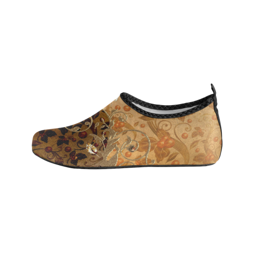 Wonderful decorative floral design Men's Slip-On Water Shoes (Model 056)