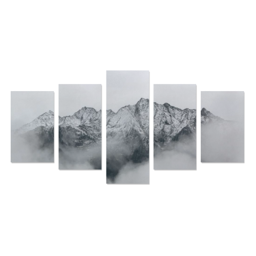 landscape-of-mountains Canvas Print Sets C (No Frame)